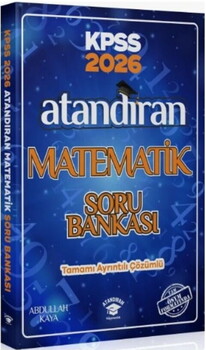  Atandıran Yayıncılık 2026 KPSS Matematik Soru Bankası Çözümlü