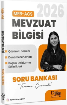  Dijika Yayınları 2026 MEB AGS Mevzuat Bilgisi Soru Bankası Çözümlü