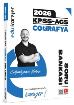  Edu Kariyer 2026 Coğrafyanın Kodları KPSS AGS Coğrafya Video Çözümlü Soru Bankası
