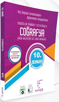  Karekök Yayınları 10. Sınıf Coğrafya Modüler Piramit Sistemi Soru Bankası