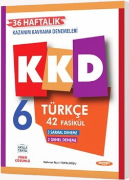 Kurmay ELT 6. Sınıf Türkçe KKD Haftalık Kazanım Kavrama Denemeleri