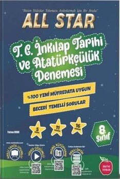  Newton Yayınları 8. Sınıf LGS All Star İnkılap Tarihi Ve Atatürkçülük Haftalık Kazanım Deneme