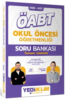 Yediiklim Yayınları 2027 MEB AGS ÖABT Okul Öncesi Öğretmenliği Tamamı Çözümlü Soru Bankası