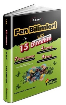  Aydın Yayınları 8. Sınıf LGS Fen Bilimleri 15 Deneme