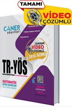  Caner Yayınları YÖS Matematik 1 Soru Bankası