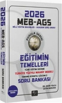  CBA Yayınları 2026 MEB AGS Eğitimin Temelleri ve Türk Eğitim Sistemi ve Maarif Modeli Pusula Serisi Soru Bankası