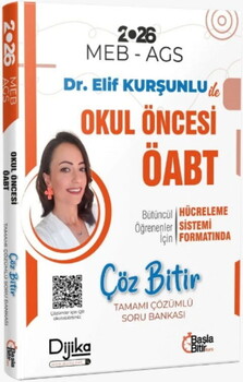  Dijika Yayınları 2026 ÖABT MEB AGS Okul Öncesi Öğretmenliği Çöz Bitir Soru Bankası