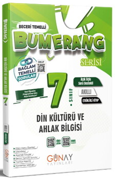  Günay Yayınları 7. Sınıf Din Kültürü ve Ahlak Bilgisi Zoom Serisi Etkinlikli Kitap