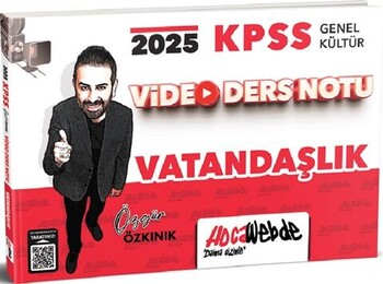  HocaWebde Yayınları 2025 KPSS Genel Kültür Vatandaşlık Video Ders Notu