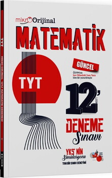  Orijinal Mikro TYT Matematik 12 li Deneme Sınavı