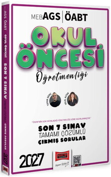 Yargı Yayınları 2027 MEB AGS Okul Öncesi Öğretmenliği Son 7 Sınav Tamamı Çözümlü Çıkmış Sorular
