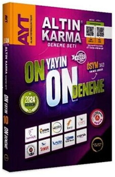 Altın Karma Yayınları AYT 10 Farklı Yayın 10 Farklı Deneme Seti