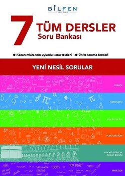 Bilfen Yayıncılık 7. Sınıf Tüm Dersler Soru Bankası