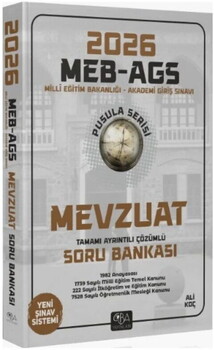  CBA Yayınları 2026 MEB AGS Mevzuat Pusula Serisi Soru Bankası