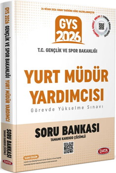 Data Yayınları 2026 GYS Gençlik Ve Spor Bakanlığı Yurt Müdür Yardımcısı Soru Bankası