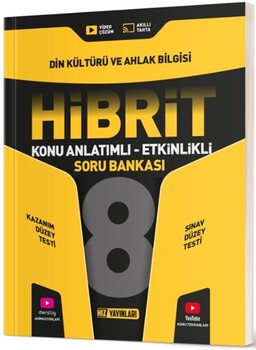  Hız Yayınları 8. Sınıf Din Kültürü ve Ahlak Bilgisi HİBRİT Konu Anlatımlı Etkinlikli Soru Bankası
