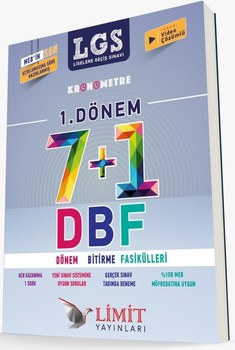  Limit Yayınları 8. Sınıf LGS 1. Dönem Kronometre 7 + 1 DBF