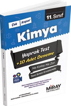 Miray Yayınları 11. Sınıf Kimya Yaprak Test