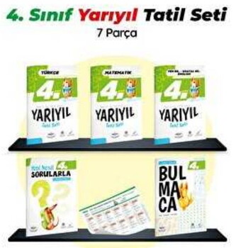  Öğretmen Evde Yayınları 4. Sınıf Yarıyıl Tatil Seti