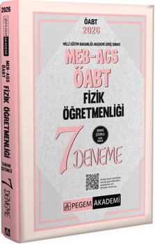 Pegem Akademi 2026 MEB AGS ÖABT Fizik Öğretmenliği Tamamı Çözümlü 7 Deneme