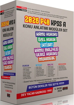 Savaş Yayınları 2026 P48 KPSS A Grubu Tüm Dersler Konu Anlatımlı Tek Kitap