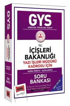  Yargı Yayınları GYS T.C İçişleri Bakanlığı Yazı İşleri Müdürü Kadrosu İçin Konu Özetli Soru Bankası