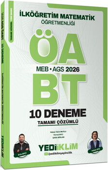 Yediiklim 2026 MEB AGS ÖABT İlköğretim Matematik Öğretmenliği Tamamı Çözümlü 10 Deneme