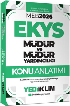  Yediiklim 2026 MEB EKYS Müdür Ve Müdür Yardımcılığı Konu Anlatımı