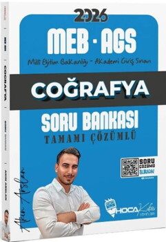  Hoca Kafası 2026 MEB AGS Coğrafya Soru Bankası