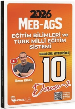 Hoca Kafası 2026 MEB AGS Eğitim Bilimleri ve Türk Milli Eğitim Sistemi 10 Deneme