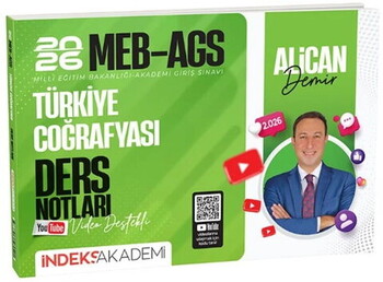  İndeks Akademi 2026 MEB AGS Türkiye Coğrafyası Video Ders Notları