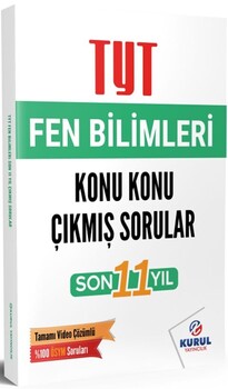  Kurul Yayıncılık TYT Fen Bilimleri Son 11 Yıl Konu Konu Çıkmış Sorular ve Video Çözümleri