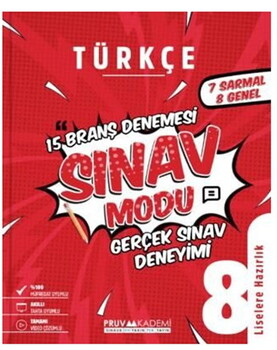  Pruva Akademi 8. Sınıf Türkçe Branş Denemesi