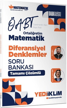  Yediiklim 2027 ÖABT Ortaöğretim Matematik Öğretmenliği Diferansiyel Denklemler Tamamı Çözümlü Soru Bankası