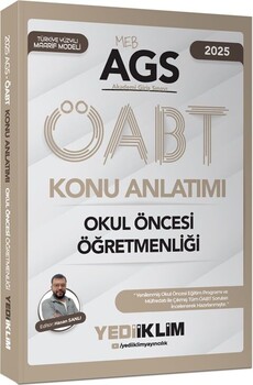 Yediiklim  2025 MEB AGS ÖABT Okul Öncesi Öğretmenliği Maarif Modeli Konu Anlatımı