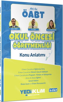 Yediiklim Yayınları 2027 MEB AGS ÖABT Okul Öncesi Öğretmenliği Konu Anlatımı Cilt 3