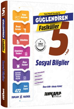 Ankara Yayıncılık 5. Sınıf Sosyal Bilgiler Güçlendiren Fasikül Seti