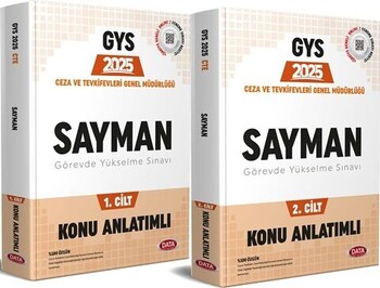  Data Yayınları 2025 GYS Ceza ve Tevkifevleri Sayman Konu Anlatımlı 1 ve 2 Cilt