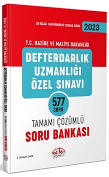 Data Yayınları Defterdar Uzmanlığı Özel Sınavı 577 Soru Bankası