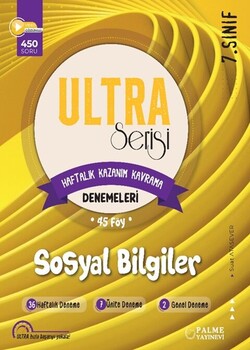  Palme Yayınları 7. Sınıf Sosyal Bilgiler Ultra Serisi Denemeleri 45 Föy