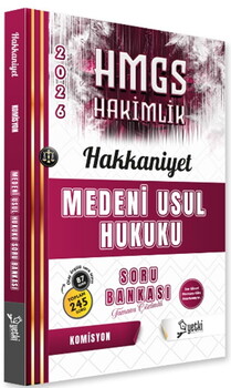  Yetki Yayınları 2026 HMGS Medeni Usul Hakkaniyet Soru Bankası