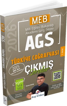 Dizgi Kitap 2026 MEB AGS Tamamı Video Çözümlü Türkiye Coğrafyası Çıkmış Sorular