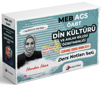 Dizgi Kitap ÖABT MEB AGS Din Kültürü ve Ahlak Bilgisi Çıkmış Soru Analizli Ders Notları Seti