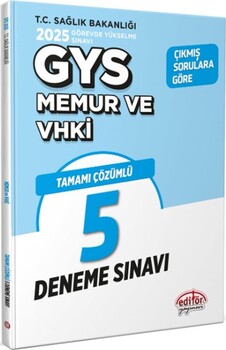  Editör Yayınları 2025 GYS Memur ve VHKİ 5 Deneme