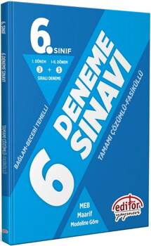 Editör Yayınları 6. Sınıf Bağlam Ve Beceri Temelli Tamamı Çözümlü 6 Deneme Sınavı