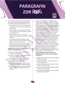  Karekök Yayınları Paragrafın Zor ÖSYM 100 ü