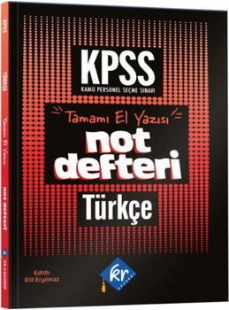  KR Akademi KPSS Türkçe Konu Anlatımlı Not Defteri