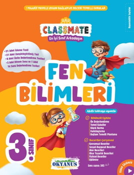 Okyanus Yayınları 3. Sınıf Fen Bilimleri Classmate Soru Bankası
