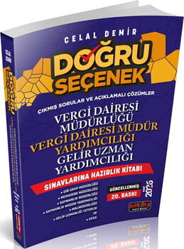  Savaş Yayınları 2026 Doğru Seçenek Vergi Dairesi Müdürlüğü Gelir Uzman Yardımcılığı Sınavlarına Hazırlık Kitabı