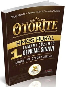  Savaş Yayınları HUKAL OTORİTE HMGS 1. Deneme